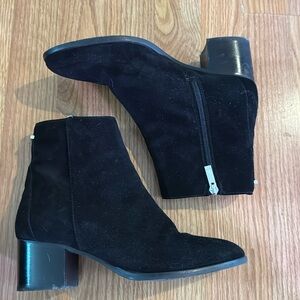 Aquatalia black suede boots